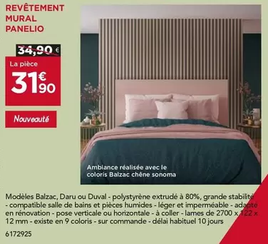 Revêtement Mural Panelio offre à 31,9€ sur Gedimat