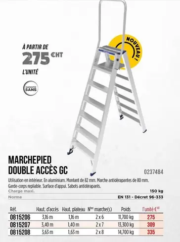 Marchepied Double Acces Gc offre à 275€ sur Champion Direct