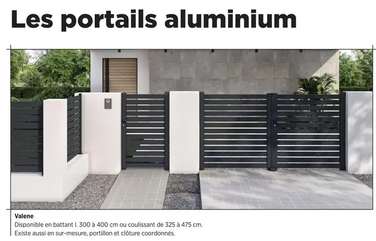 Les Portails Aluminium  offre sur Lapeyre