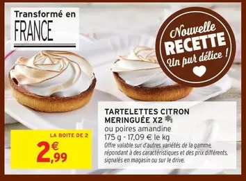 Tartelettes Citron Meringuée  offre à 2,99€ sur Intermarché Hyper