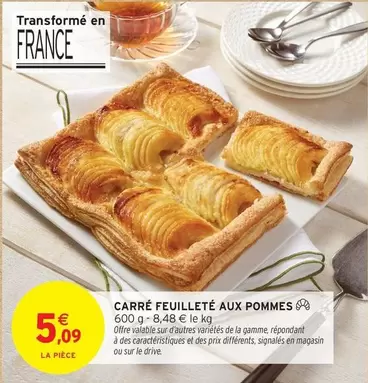 Signal - Carré Feuilleté Aux Pommes offre à 5,09€ sur Intermarché Hyper