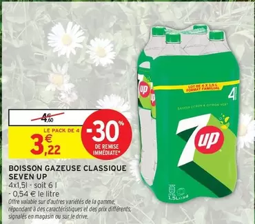 7 Up - Boisson Gazeuse Classique Seven Up offre à 3,22€ sur Intermarché Hyper