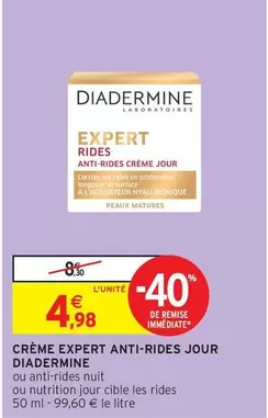 Diadermine - Crème Expert Anti-Rides Jour offre à 4,98€ sur Intermarché Hyper