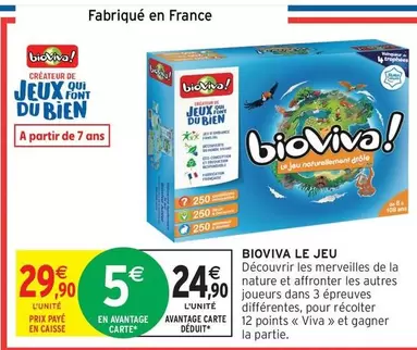 Bioviva! - Le Jeu offre à 29,9€ sur Intermarché Hyper