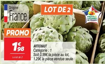 Artichaut offre à 1,98€ sur Netto
