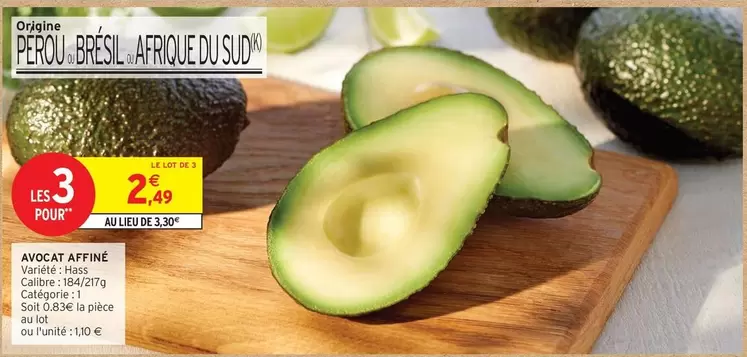 Avocat Affiné offre à 2,49€ sur Intermarché Express