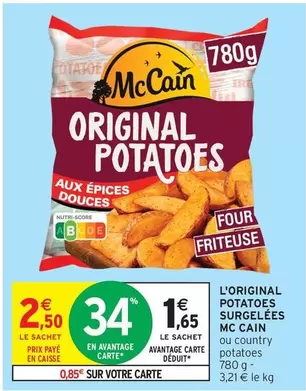 McCain - L'Original Potatoes Surgelées offre à 2,5€ sur Intermarché Express