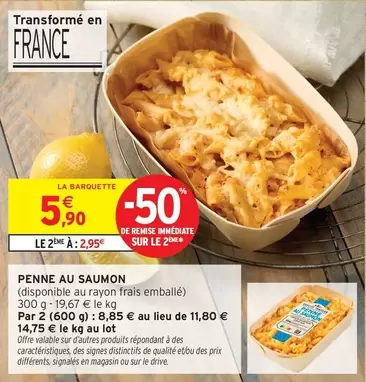 Signal - Penne Au Saumon offre à 5,9€ sur Intermarché Contact
