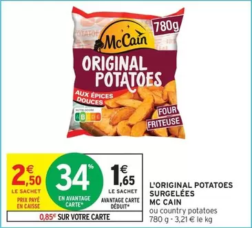McCain - L'original Potatoes Surgelées offre à 1,65€ sur Intermarché Contact