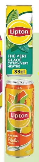 Lipton - The Vert Glace Oitrons Vert Menthe offre à 3,3€ sur Stokomani