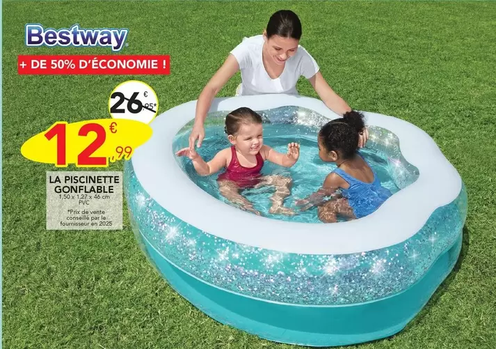La Piscinette Gonflable offre à 12,99€ sur Stokomani