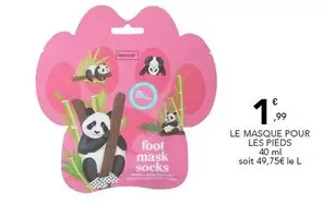 Le Masque Pour Les Pieds offre à 1,99€ sur Stokomani