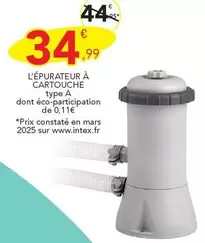 L'épurateur À Cartouche offre à 34,99€ sur Stokomani