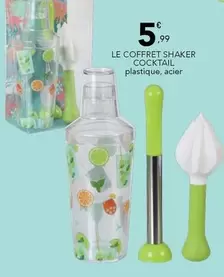 Le Coffret Shaker Cocktail offre à 5,99€ sur Stokomani