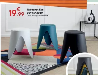 Tabouret Eve offre à 19,99€ sur Maxi Bazar