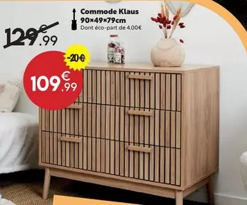 Commode Klaus offre à 109,99€ sur Maxi Bazar