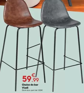 Chaise De Bar offre à 59,99€ sur Maxi Bazar
