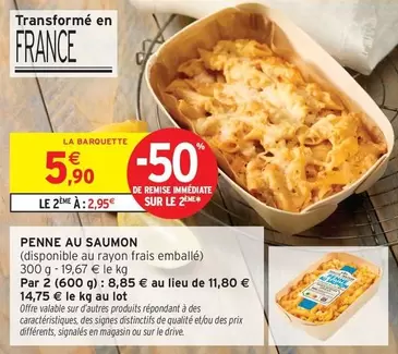 Signal - Penne Au Saumon offre à 5,9€ sur Intermarché