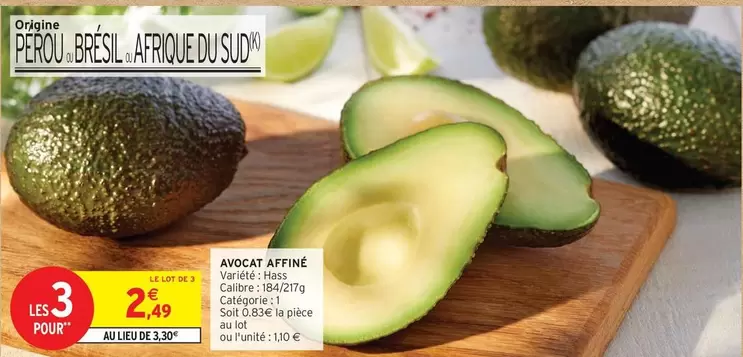 Arôment Affiné offre à 2,49€ sur Intermarché