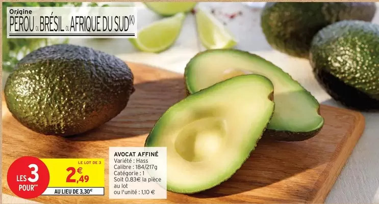 Avocat Affiné offre à 2,49€ sur Intermarché