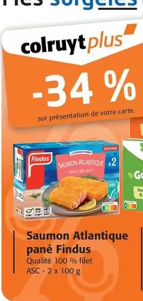Findus - Saumon Atlantique Pane offre sur Colruyt