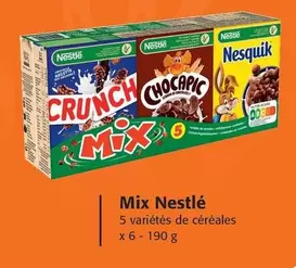 Nestlé - Mix offre sur Colruyt