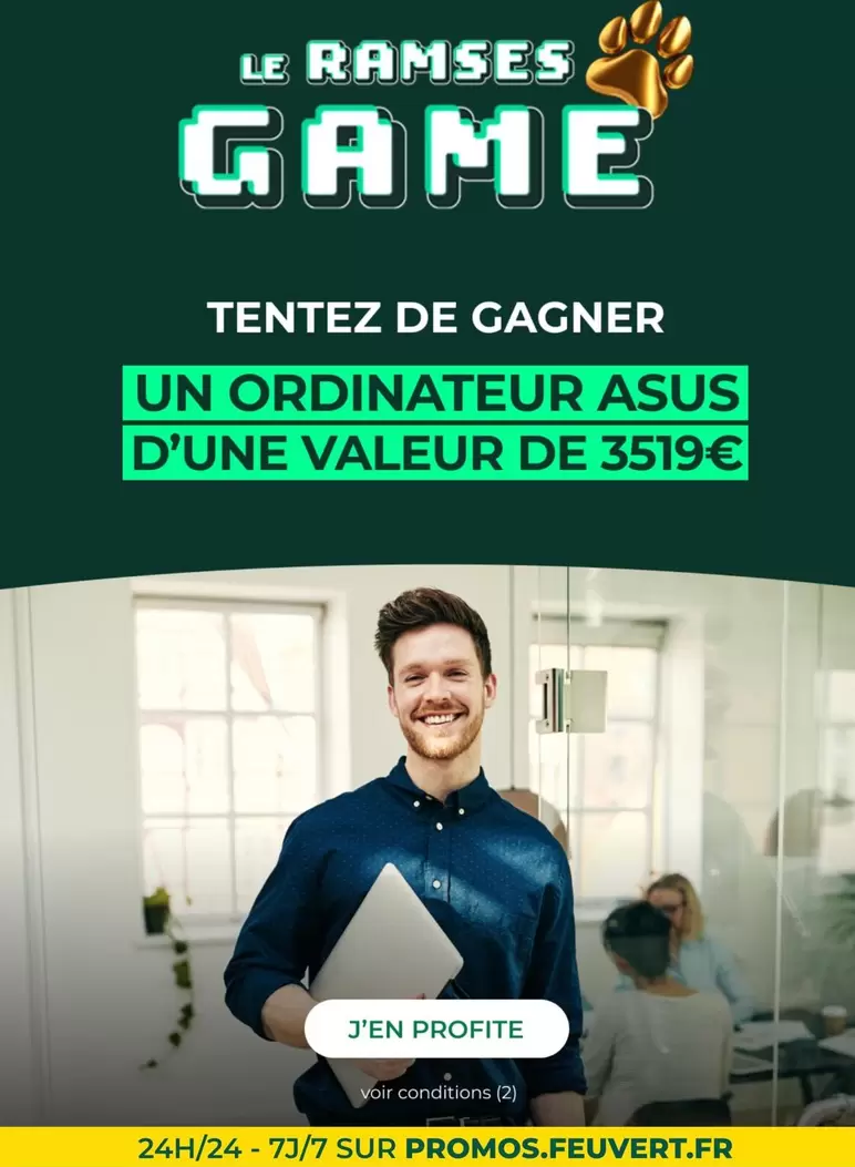 Ramses Game offre sur Feu Vert