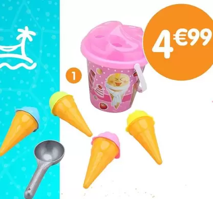 Seau De Plage Avec Accessoires offre à 4,99€ sur B&M