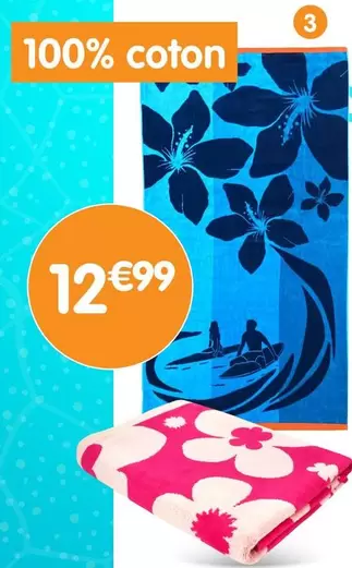 Drap De Plage Velours offre à 12,99€ sur B&M