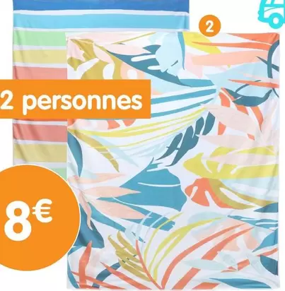 Serviette De Plage 2 Places offre à 8€ sur B&M