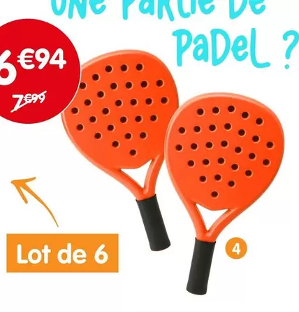 Set De Raquettes De Padel offre à 6,94€ sur B&M