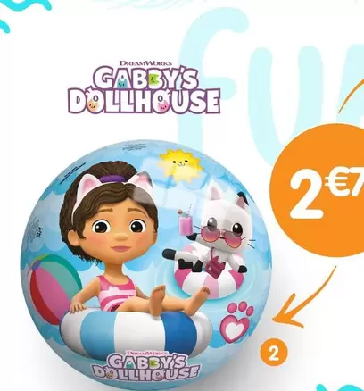 Ballon Gabby's Dollhouse offre à 2,75€ sur B&M