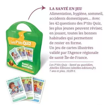 La Santé En Jeu offre à 10,09€ sur Pharmacien Giphar