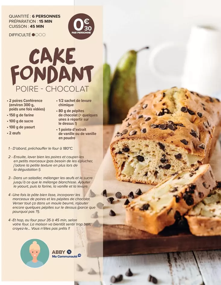 Cake Fondant offre à 0,39€ sur Carrefour Market