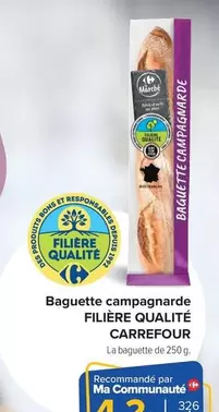 Carrefour - Baguette Campagnarde offre sur Carrefour Market