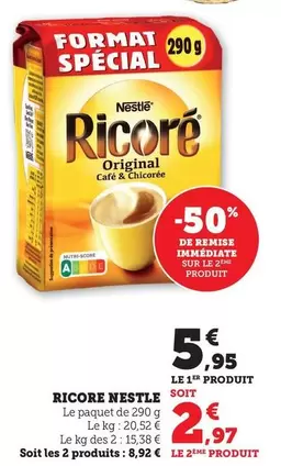 Nestlé - Ricore offre à 5,95€ sur Bi1