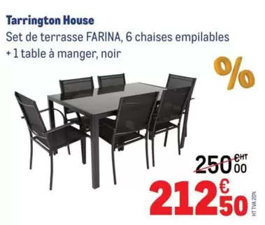 Set De Terrasse Farina offre à 212,5€ sur Metro