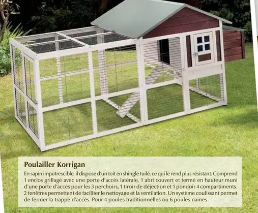 Poulailler Korrigan offre sur Point Vert