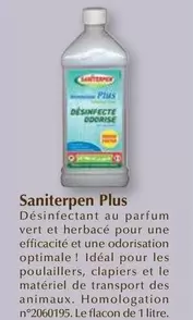 Saniterpen - Plus offre sur Point Vert