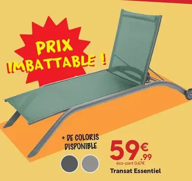 Transat Essentiel offre à 59,99€ sur Maxi Bazar