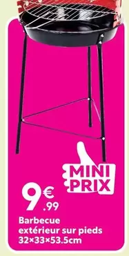 Barbecue Extérieur Sur Pieds 32x33x53.53.5cm offre à 9,99€ sur Maxi Bazar