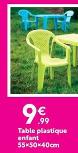 Table Plastique Enfant offre à 9,99€ sur Maxi Bazar
