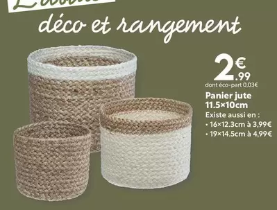 Panier Juite offre à 2,99€ sur Maxi Bazar
