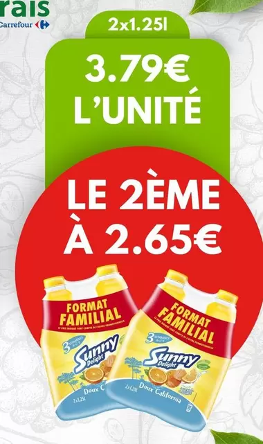 Sunny Delight - Format Familial offre à 3,79€ sur marché frais Géant