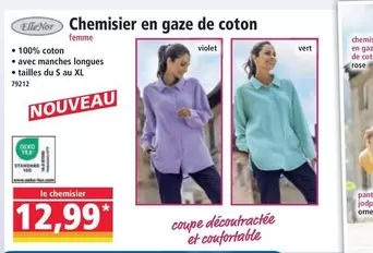 Chemisier En Gaze De On offre à 12,99€ sur Norma