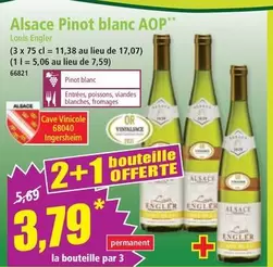 Louis Engler - Alsace Pinot Blanc AOP offre à 3,79€ sur Norma