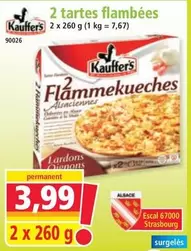 Kauffer'S - Flammekueches offre à 3,99€ sur Norma
