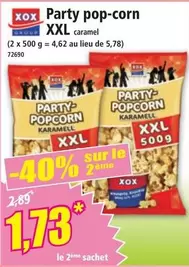 Xox - Party Pop-Corn Xxl offre à 1,73€ sur Norma