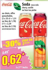 Coca Cola/Fuzetea - Soda offre à 0,62€ sur Norma