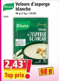 Knorr - Velours D'asperge Blanche offre à 2,43€ sur Norma